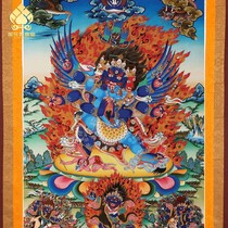 Pupa Vajra Thangka Portrait Tibetan imitation hand-painted Thangka hanging painter decorative painting with a Tibetan Nepalese model