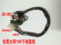 Curved beam motorcycle Dayang DY100 110 gear display switch Engine lower gear display lower gear line offline