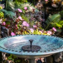 Solar fountain courtyard viewing Energy suspended fish pond floating rockery water fish pond automatic water pump small Fountain