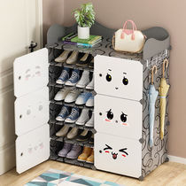 Shoe rack household door simple new 2020 explosion dormitory shoes storage multi-layer dustproof indoor good-looking shoe cabinet
