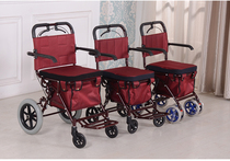 Elderly shopping cart can be folded and walked to help you buy vegetables. Four-wheel seats can be pushed by the trolley