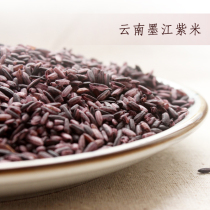 The Mourning Yi Family Purple Purple Rice Yunnan Specie Natural Five Grain Cereals New Farmhouse Old Variety Purple Glutinous Rice 500 gr