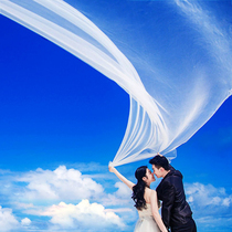 Floating yarn photography props fine yarn White yarn wedding dress bride super long floating soft yarn location Photo head yarn black red yarn