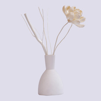 Baweiwei fragrant glass white ceramic empty bottle aromatherapy essential oil loose fragrant curly rattan rattan nighteous lily flower lotus