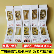 Golden Digital Candle Big Number Birthday Candle Birthday full moon Childrens birthday party cake Decorative Pendulum candle