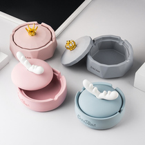 Ashtray light luxury Nordic girl creative personality trend home living room INS cute simple desktop ornaments