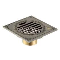 Actually home Rose Island D3-1010 Classical copper floor drain green bronze