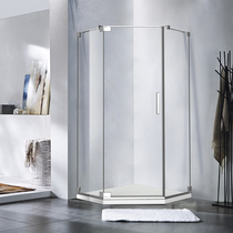 ROSERY Rose Island bathroom Thunder at the same time open custom shower room bright silver glass 10mm