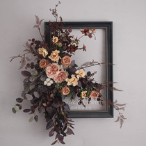 Simulation flower Retro moon rose creative wall decoration Wall decoration simulation flower ornaments shop wall decoration photography props