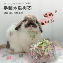 (Rabbit forest) rabbit ChinChin guinea pig molars snack row hair drying papaya tree core 50g crude fiber