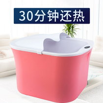 Insulation foot bath tub Plastic foot bath tub thickened foot bath tub Foot bath tub Foot bath tub Foot bath tub Wooden bucket Wooden basin Wooden household artifact