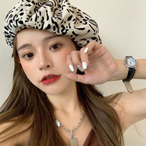  Xiaoxiang hat net red beret female autumn niche cloud hat female thin big head circumference painter hat