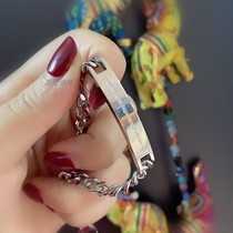 Top Ding Buddha Thai Buddha brand Azanqiao a scripture bracelet titanium steel does not fade men and women simple