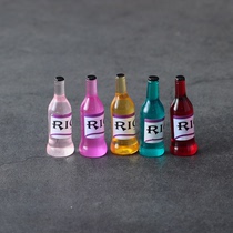Wine bottle miniature food play mini model childrens kitchen supermarket play house scene simulation ultra-small food toys