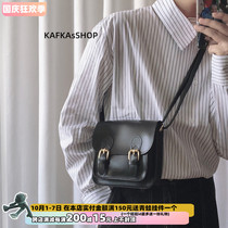 KAFKAsSHOP Cambridge satchel Korean tide simple men and women neutral personality Street Photo casual shoulder shoulder bag