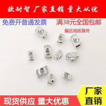 National standard T-nut Rear-mounted ship nut Industrial aluminum profile accessories nut 30 40 type M4 M5 M6