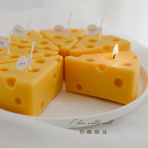 Ins cheese scented candle diy handmade home furnishings natural incense red strawberry creative candle
