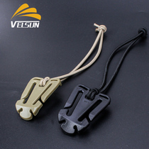 Webbing storage buckle MOLLE system changed direction connection fixed buckle Molly buckle outdoor backpack fastener accessories