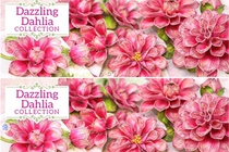 Heartfelt CreationsEZ seal cutting template Dahlia HCPC-3928 HCD1-7323