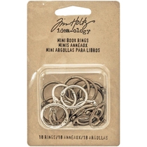 Tim Holtz album Card Handbook metal accessories retro mini photo album circle TH93272