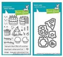 Lawn Fawn imported seal stamp cutting board knife mold birthday LF1958 LF1959