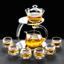 Glass automatic tea set household induction tea pot Kung Fu tea cup high-end office lazy tea artifact