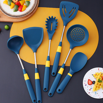 Ward Baihui silicone shovel Non-stick pan special spoon colander cooking shovel household kitchenware set does not hurt the pot