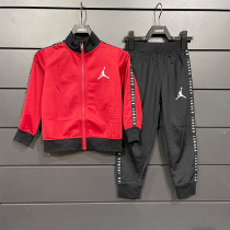 JORDAN childrens wear 21 autumn new boy childrens woven string sports zipper casual set JD2132108