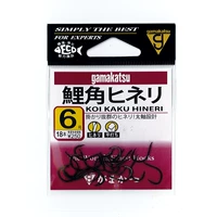 [伽玛卡兹 鲤角鱼钩日本gamakatsu 混养黑坑飞鱼有倒刺12162]