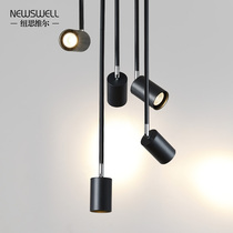  Surface mounted long pole spotlights Household restaurant bar chandelier Bedroom tooling lights Rotating clothing store commercial spotlights