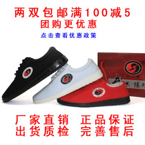Cotton tai chi shoes canvas spring and summer mens and womens childrens martial arts shoes practice shoes Taijiquan thickened soft-soled kung fu shoes