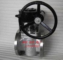 X343F-150LB X343F-300 stainless steel plug valve 304 worm gear American standard card sleeve soft seal plug valve