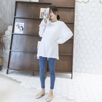 ZMA base T Joker pregnant woman spring and autumn coat long sleeve long loose autumn T-shirt women thin base shirt
