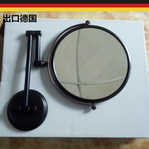 Export Germany all copper telescopic Black Beauty mirror wall mounted magnifying glass vanity mirror bathroom folding cosmetic mirror