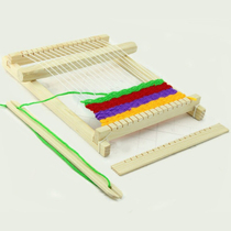 Small wooden DIY hand loom childrens wool knitting machine kindergarten District corner scientific experimental toy