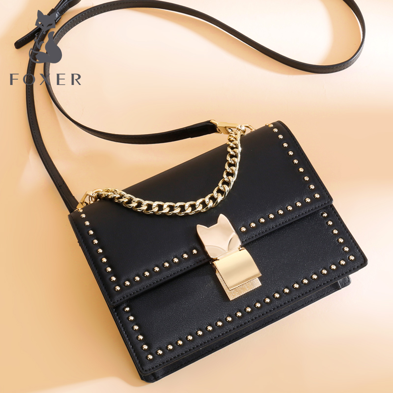 Golden Fox Summer Single Shoulder Slant Bag Female Bag 2019 New Fashion Baitao Small Fragrance Linger Chain Bag