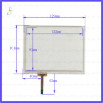 126*100 industrial control special touch handwritten outside screen glass four wire resistance Screen 5 7 inch
