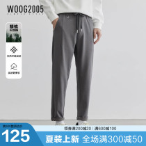 Leicer Tianya Cotton Grill Grill Anti - wrinkle Wuffg Leisure Pants for men in summer 2023 cool tapered pants