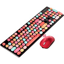 Xinmeng Wireless Keyboard Mouse set light dot color floating key cap laptop Wireless Keyboard Mouse