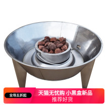 Applicable to volcanic stone 90 gas gas temperature double-layer roast duck stove stainless steel roast oven barbecue hanging stove commercial roast chicken