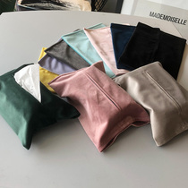 Pure colour minimalist paper towels Napkins Napkins Drawn Nordic Velvet Cloth Art Cramps Cartons CAR HOME DRAW PAPER BAG COVER