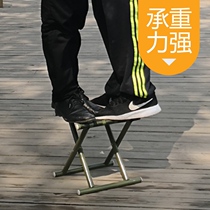 Xiamaza folding chair folding stool military metal portable outdoor fishing chair small bench home stool