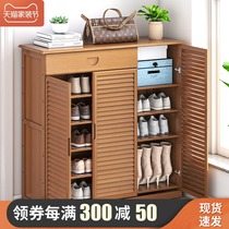 Simple shoe shelf indoor dustproof storage rack multi-layer door home shoe cabinet economic dormitory artifact