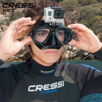 Italy CRESSI ACTION DIVING MIRROR WATER LUNG DEEP DOWN MIRROR Fitted gopro can be fitted with myopia