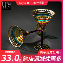 Wine glasses goblet home red wine large creative crystal glass exotic painted Cup cocktail Cup