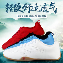  Cotton tai chi shoes canvas womens summer breathable martial arts shoes practice shoes mens flying woven mesh Chinese style Tai chi shoes