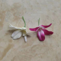 Thai small ocean orchid head fake flower simulation DIY material wedding props decoration flower plate ornaments purple