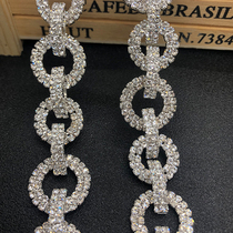 Size circle rhinestone chain DIY hand sewn diamond Wedding dress clothing Hair accessories Mink decoration accessories accessories