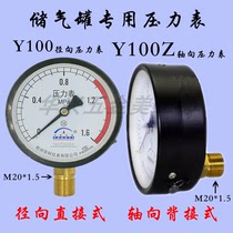 FUYANG Huayi HUAKE JIANGNAN PRESSURE GAUGE GAS STORAGE TANK AXIAL GAUGE Y60Y100Z SURFACE 1 0 1 6 2 5MPA