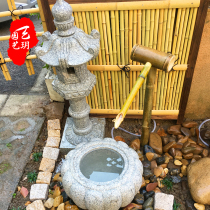 Flow water Small view courtyard ornaments Villa Farmhouse Japanese Zen cuisine tea restaurant configuration Temple